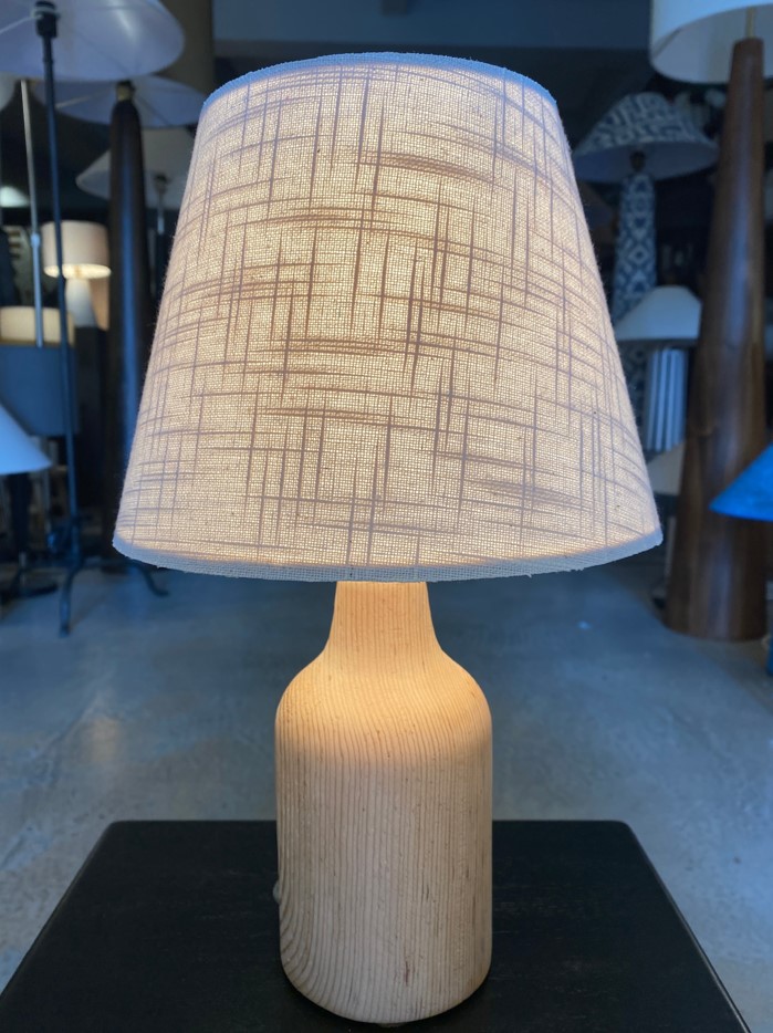 Ahşap Abajur Modern Şık Yatak Odası Salon Masa Lambası