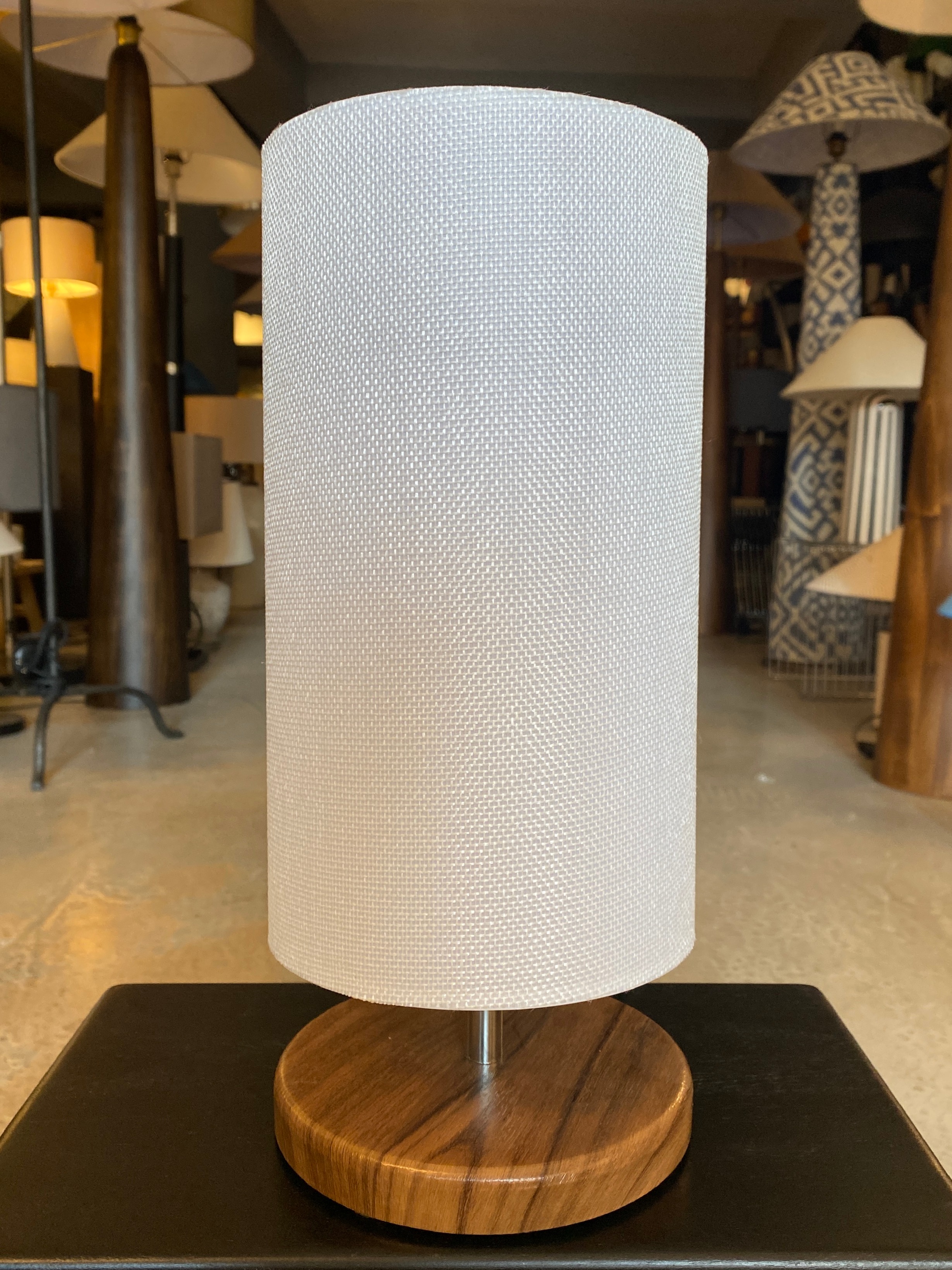 2'li Ahşap Abajur Modern Şık Yatak Odası Salon Masa Lambası