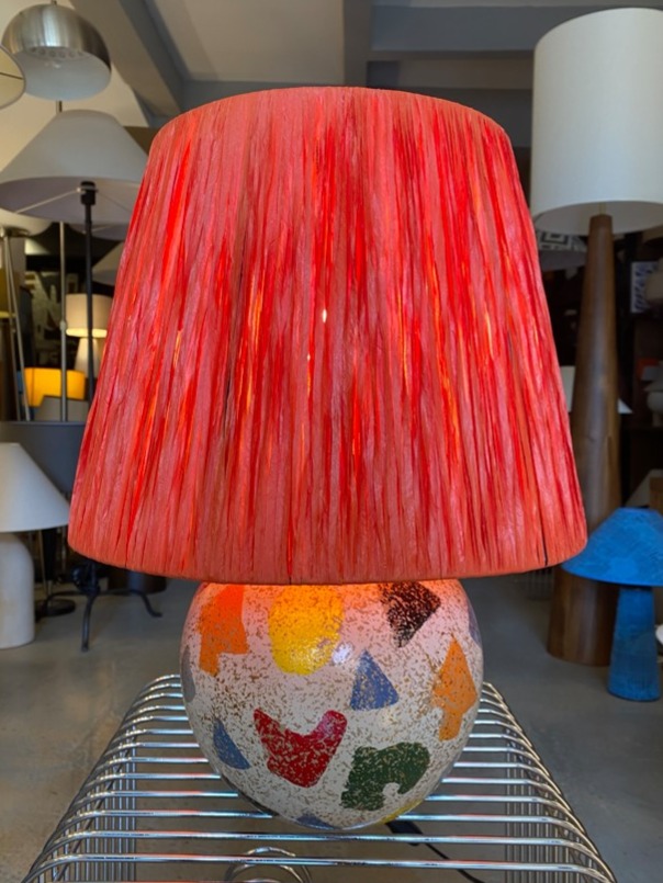 Carte Handmade Turuncu Seramik Abajur – Modern Tasarım, Yerli Üretim, E27 Duy, Uzun Ömürlü ve Çevre Dostu Dekoratif Aydınlatma