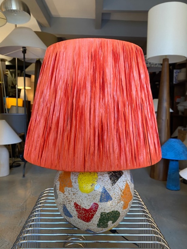 Carte Handmade Turuncu Seramik Abajur – Modern Tasarım, Yerli Üretim, E27 Duy, Uzun Ömürlü ve Çevre Dostu Dekoratif Aydınlatma