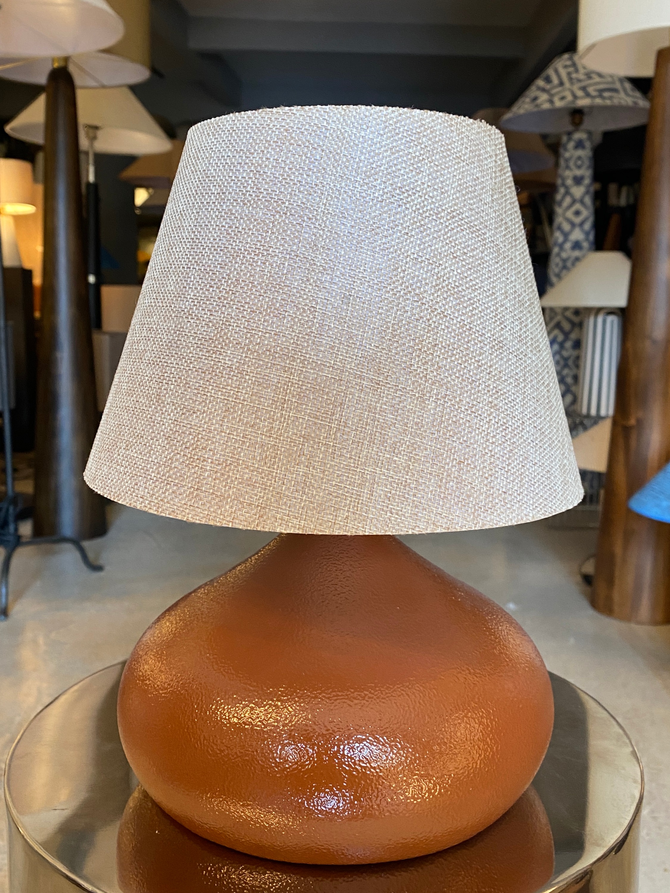 D-Light Motif Abajur Kahverengi