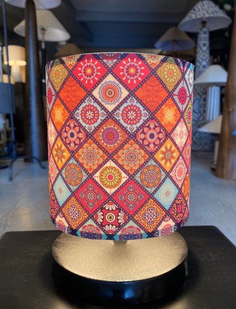 Homing Tasarım Mini Abajur Çini Desenli