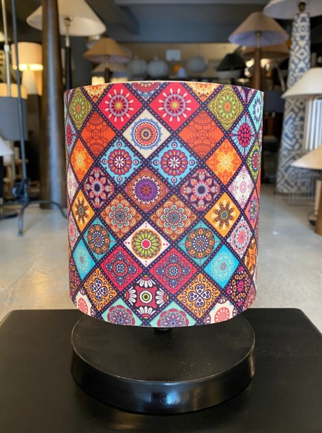 Homing Tasarım Mini Abajur Çini Desenli