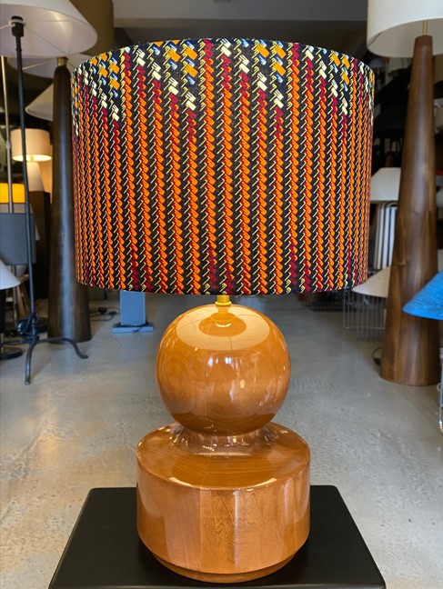 Ahşap Gövdeli Abajur