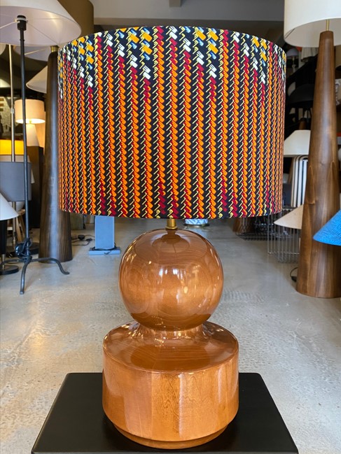 Ahşap Gövdeli Abajur