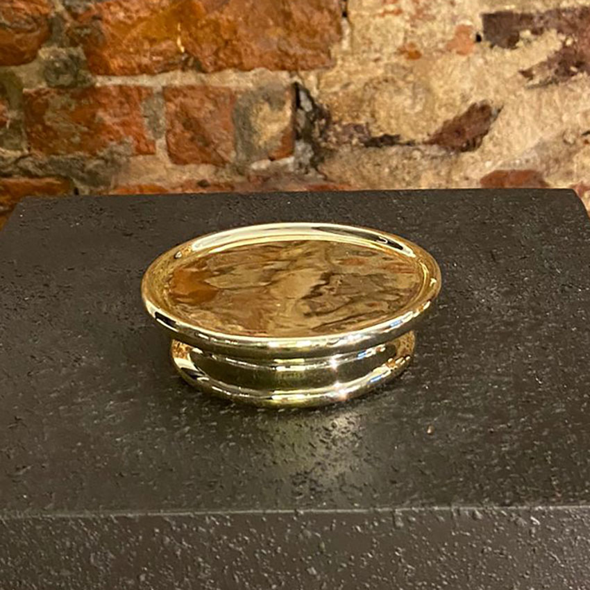 YILBAŞI TEMALI PARLAK PORSELEN MUMLUK