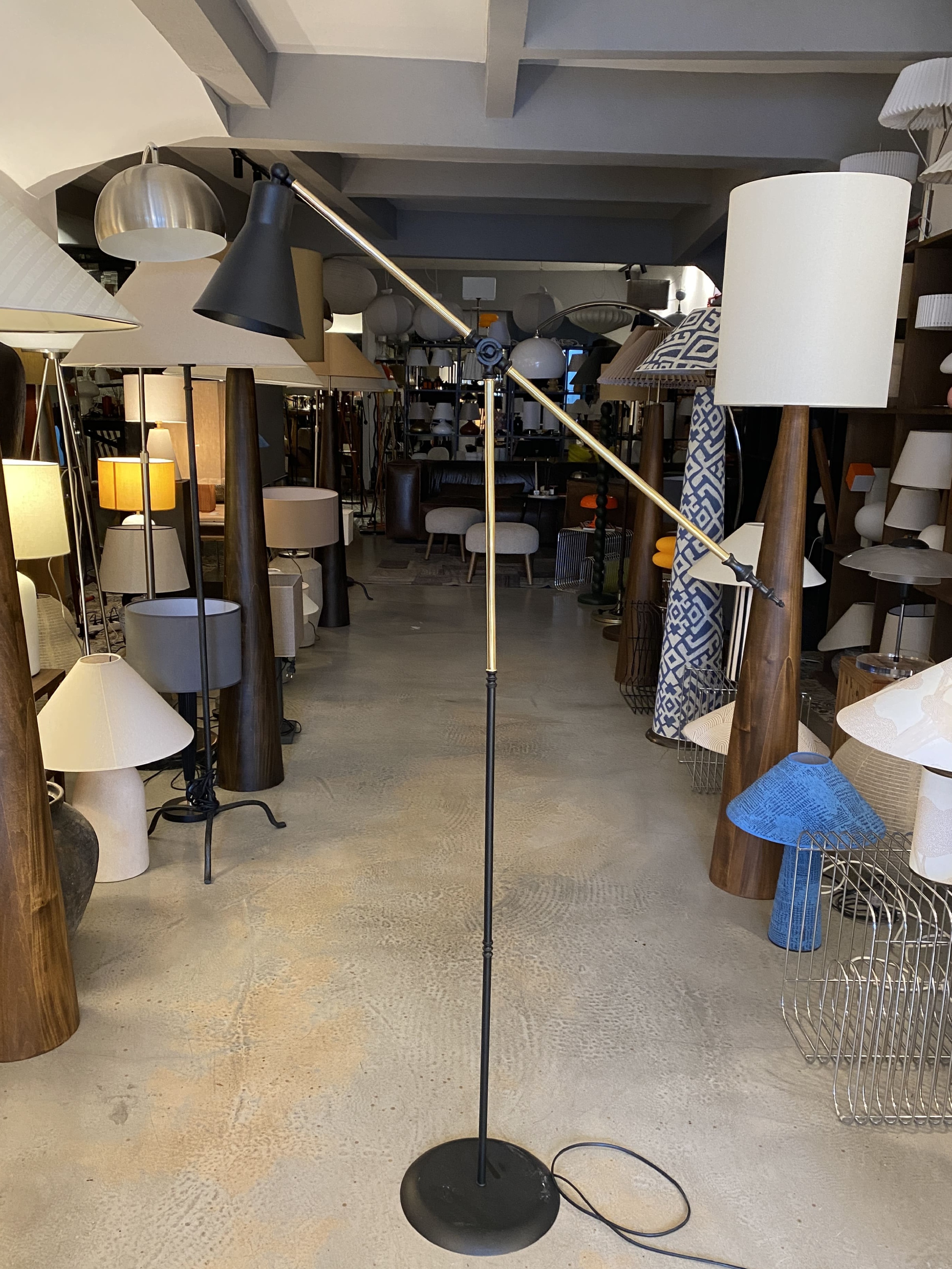 Aven Metal Lambader Siyah-Gold