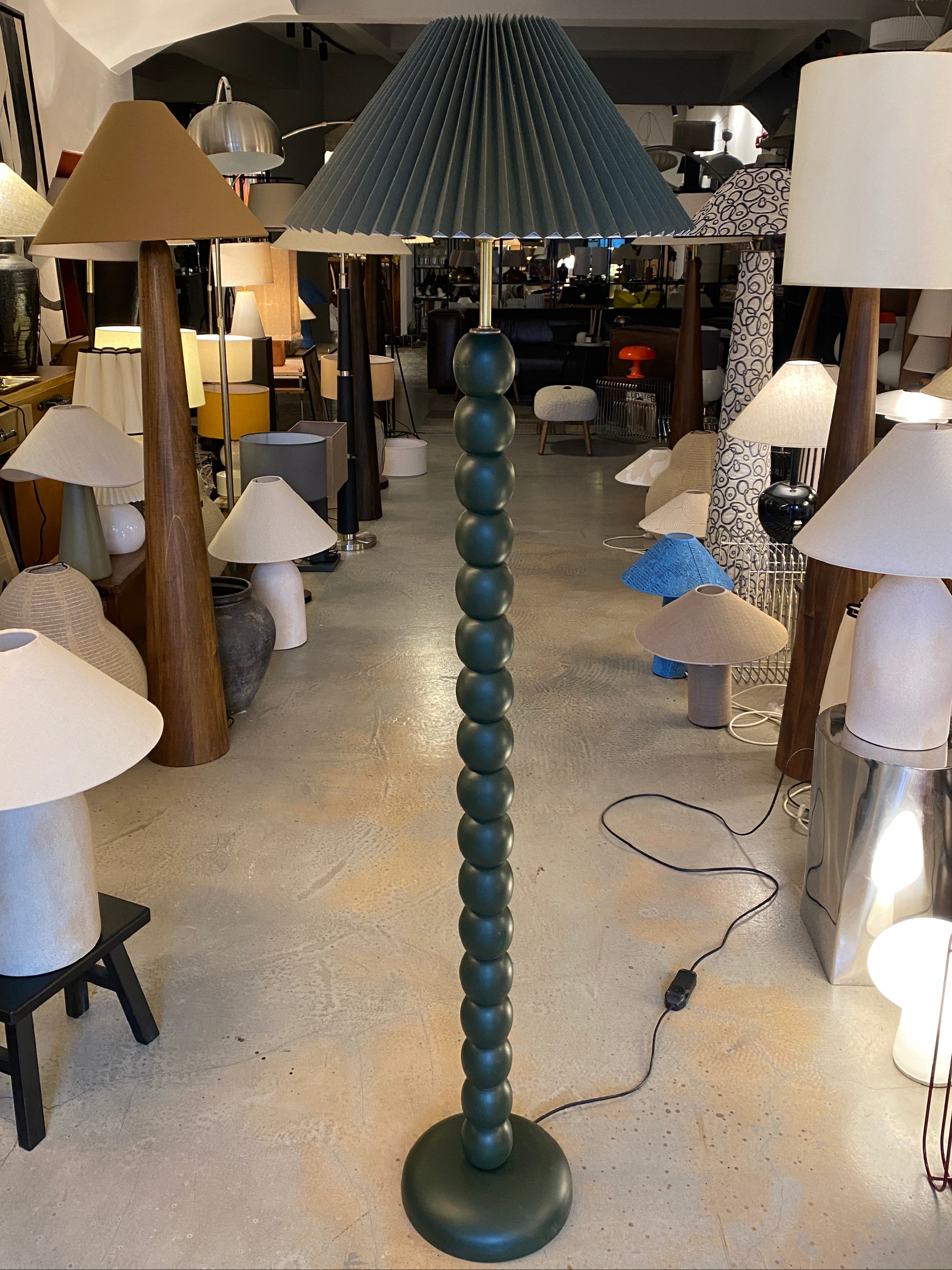 BONCUK GÖVDELİ YEŞİL LAMBADER