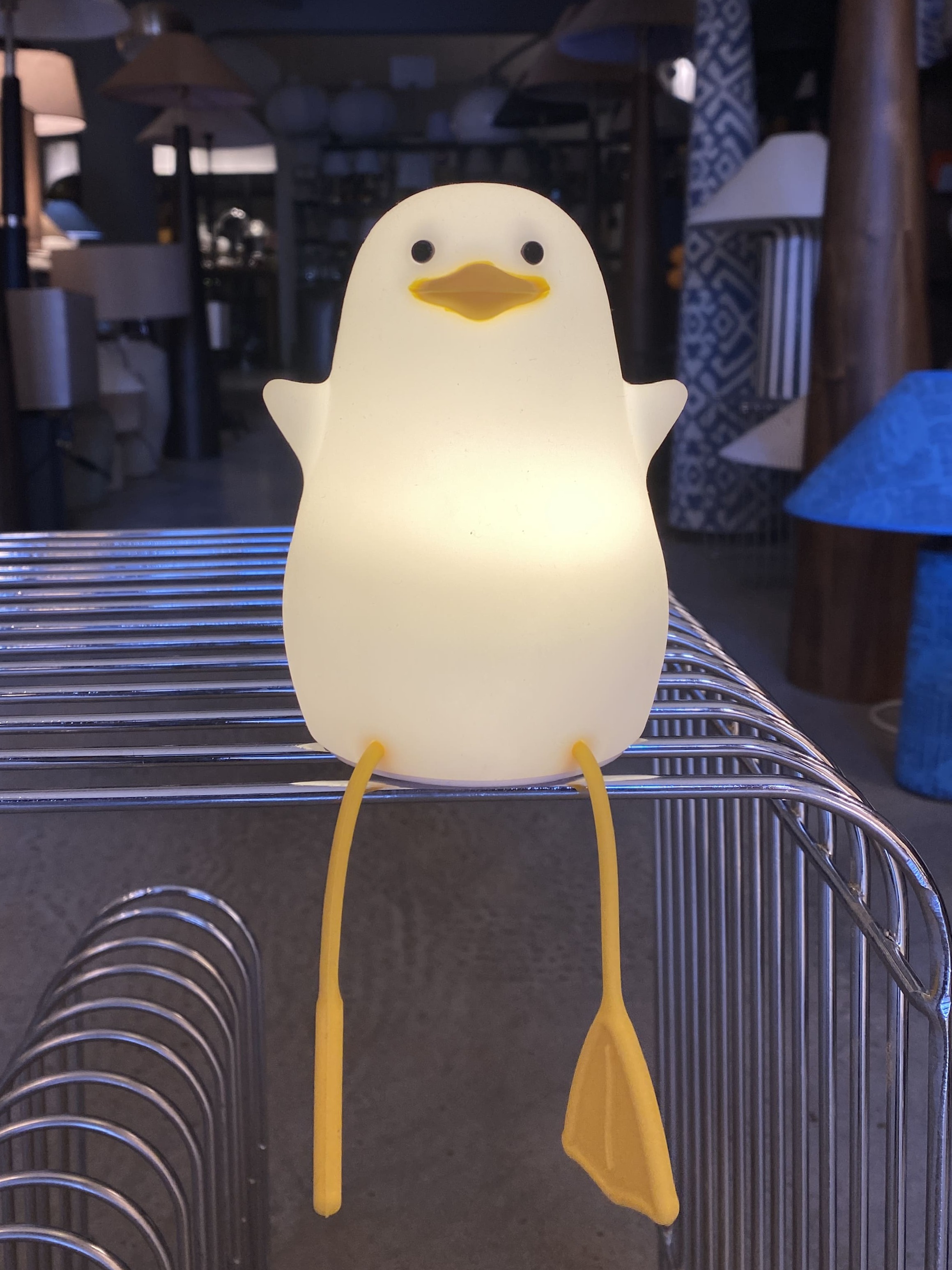 Busstier Ördek Figürlü Silikon Rgb Dokunmatik Gece Lambası